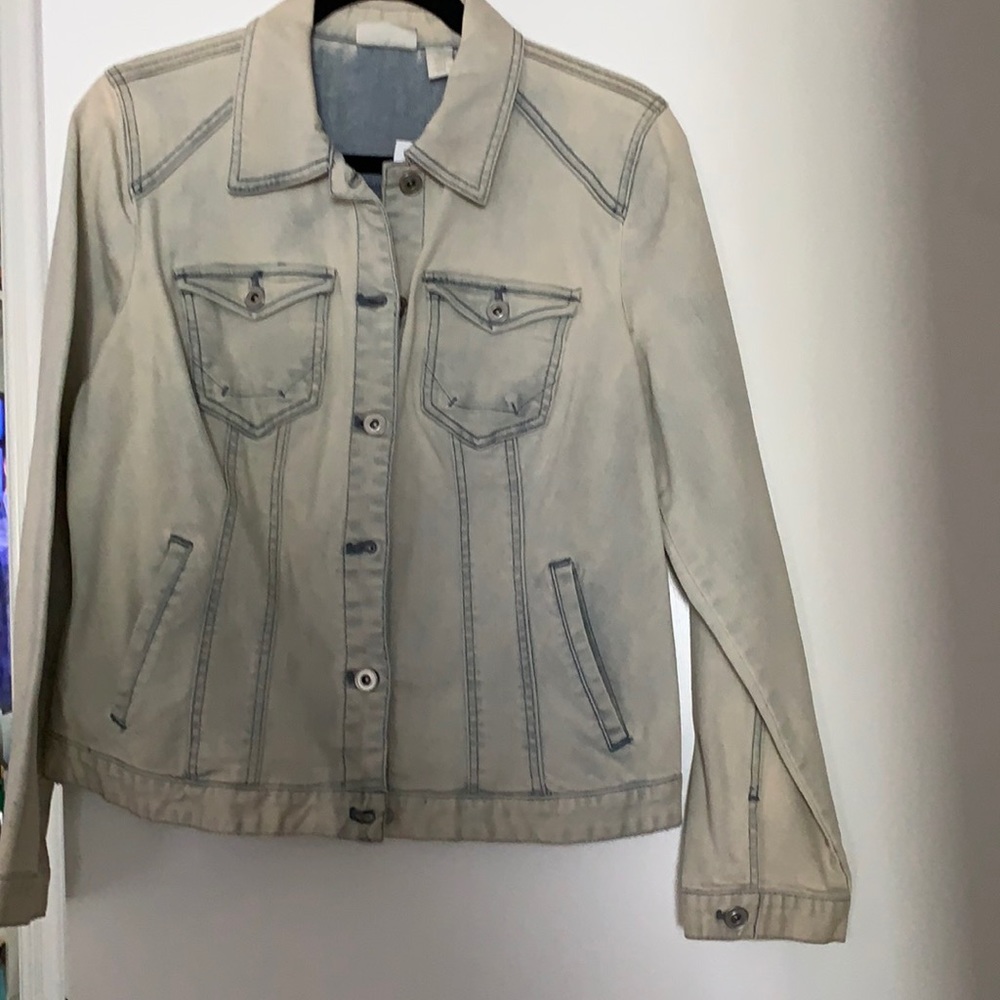 Chico's Light Denim Jacket Chico’s Size 1 or Medium